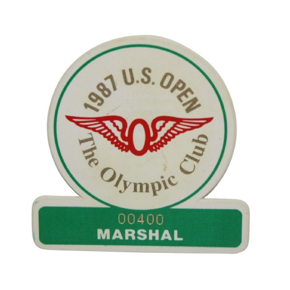 1987 U.S. Open Marshall Badge - #00400