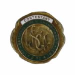 1931 US Open Contestants Pin/Badge-Billy Burke Victory-Inverness Club