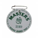 1961 Masters Badge #2160
