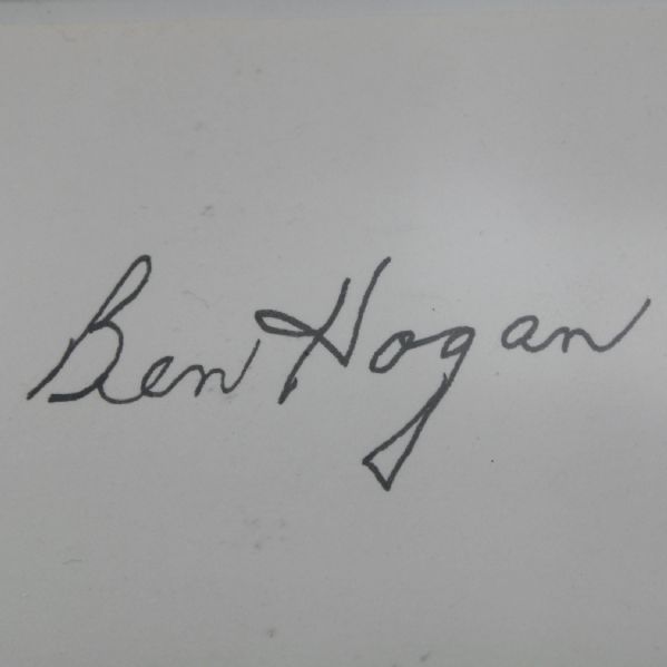 1951 US Open Championship Hard Cover with Ben Hogan Autograph - Oakland Hills JSA COA