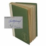Bobby Jones Signed Limited Edition Book Down the Fairway - #50/300