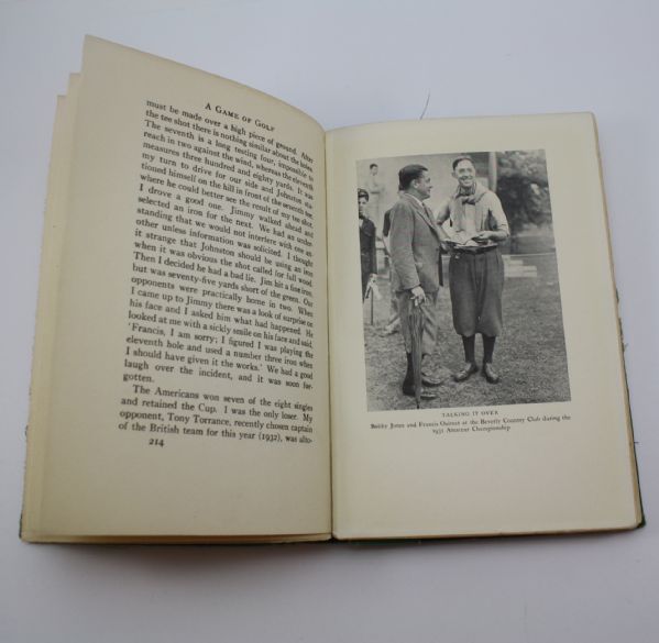 Multi-Signed Francis Ouimet Book 'Game of Golf' - Nicklaus, Player, Solheim, and others JSA COA