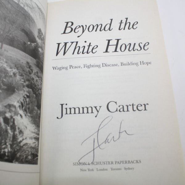 Jimmy Carter Signed Book 'Beyond the White House' JSA COA