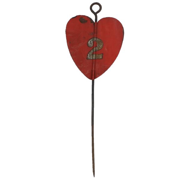 Late 1800's Heart Shaped #2 Putting Green Marker