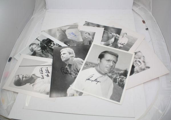 Lot of 9 Signed 8x10 Photos-All Major Winners-Incl. Couples, J. Miller, Player