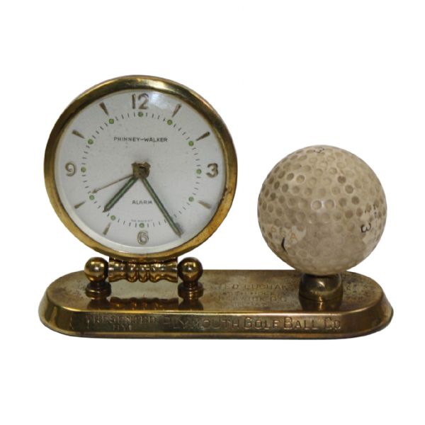 Vintage Plymouth Golf Ball and Clock - Hole-In-One Trophy
