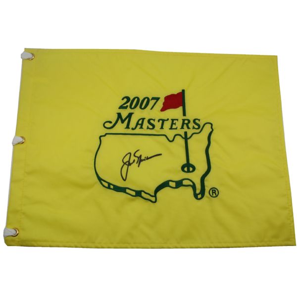 Jack Nicklaus Signed Masters 2007 Embroidered Flag JSA COA