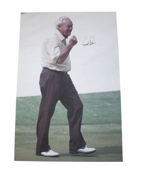 Arnold Palmer Signed 20x30 Canvas Print JSA COA