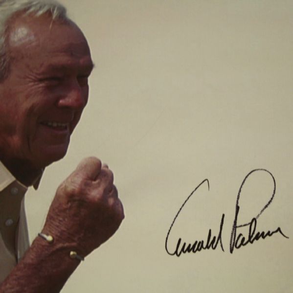 Arnold Palmer Signed 20x30 Canvas Print JSA COA