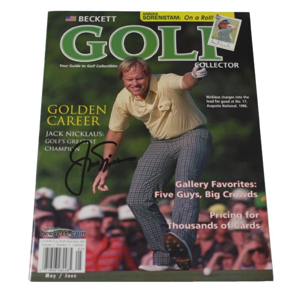 Jack Nicklaus Signed Golf Collector Magazine