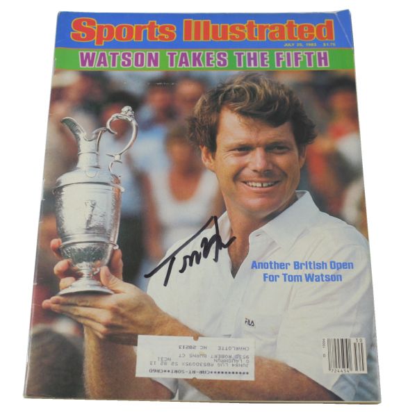 Tom Watson Signed Sports Illustrated