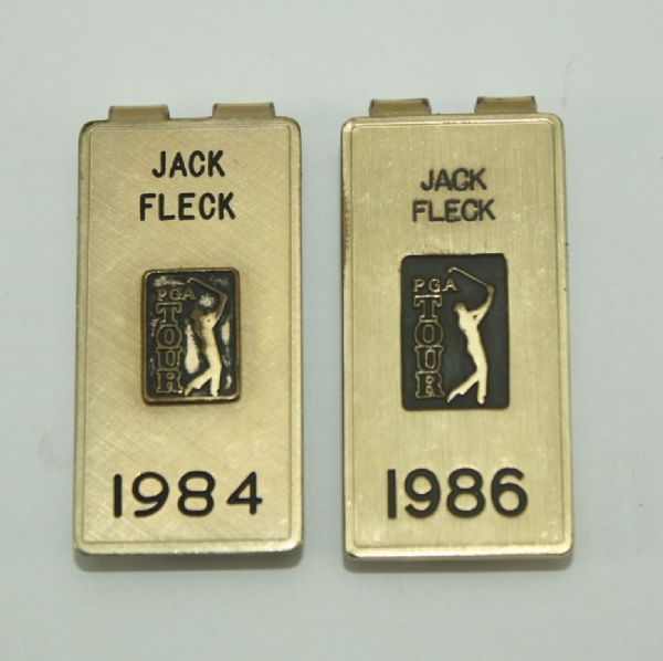 Jack Fleck's 1984 and 1986 PGA Tour Money Clips