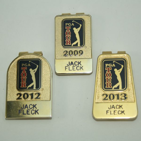 Jack Fleck's 2009, 2012, and 2013 PGA Tour Money Clips