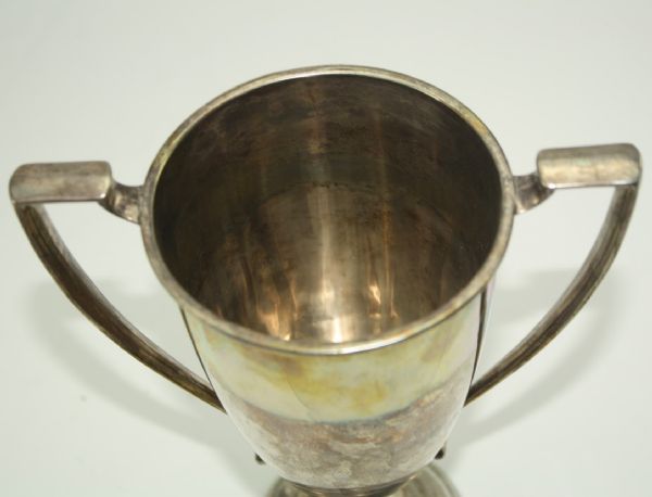 Sterling Silver Woman Golfer Decorative Trophy Cup - Frank Stranahan Collection
