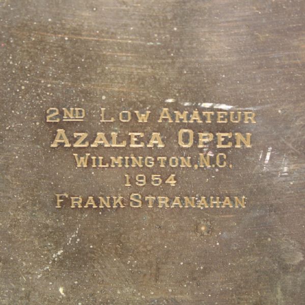 Frank Stranahan's 1954 Azalea Open 2nd Low Amateur Tray - Wilmington, NC