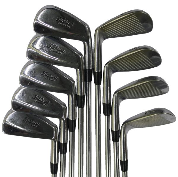 Tiger Woods Personal Set of Titleist Forged Irons (2 thru PW) - 1999 Season