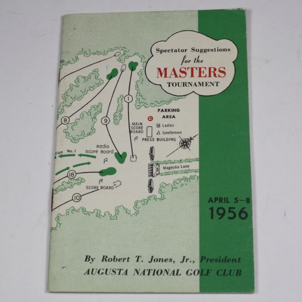 1956 Masters Spectator Guide - Jack Burke Victory