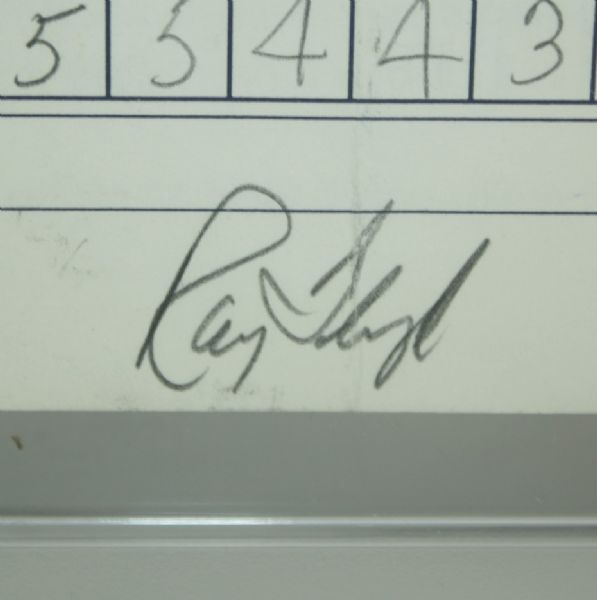 Ray Floyd Signed Match Used Scorecard w/Jim Colbert Marker PSA #83403789