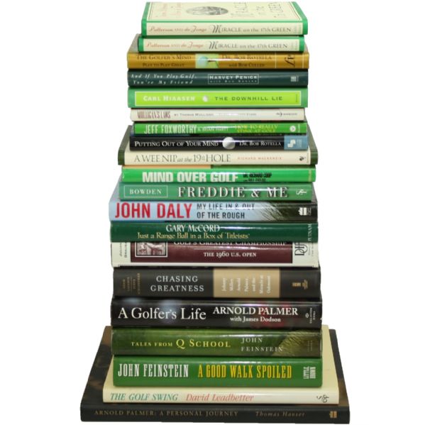 Lot of 20 Miscellaneous Golf Books