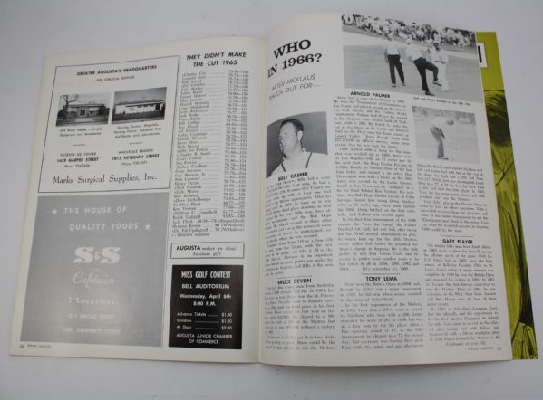 1966 Augusta Masters Week Magazine