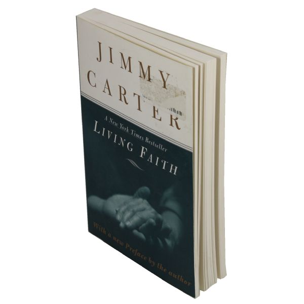 Jimmy Carter Signed Book 'Living Faith' JSA COA