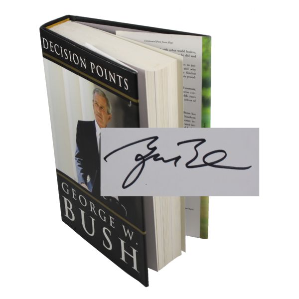 George W. Bush Signed Book 'Decision Points' - 1st Edition - Dust Jacket JSA COA