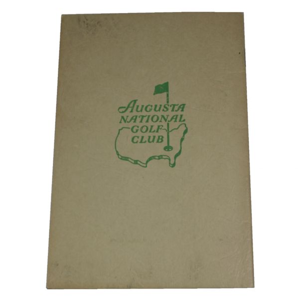 1949 Masters Spectator Guide - First Ever Issued - Snead Victory-SCARCELY Offered!