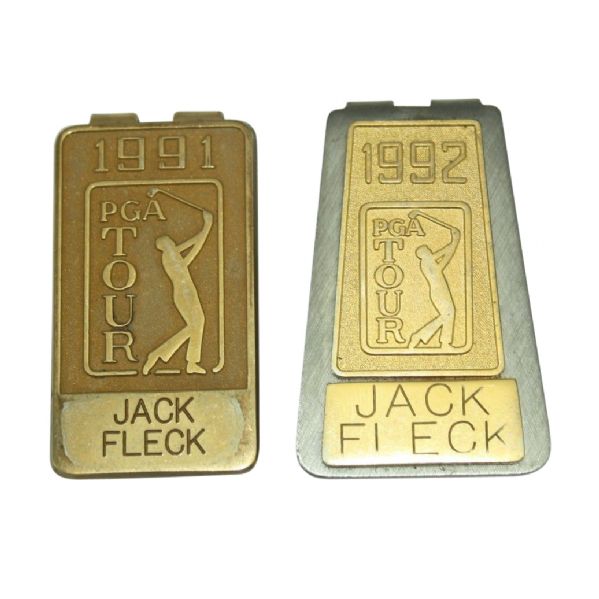Jack Fleck's 1991 and 1992 PGA Tour Money Clips