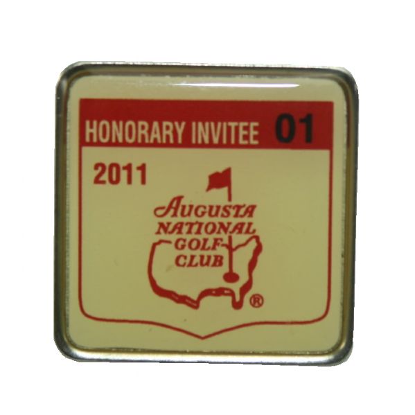 Jack Fleck's 2011 Augusta National Golf Club Honorary Invitee Pin - #01