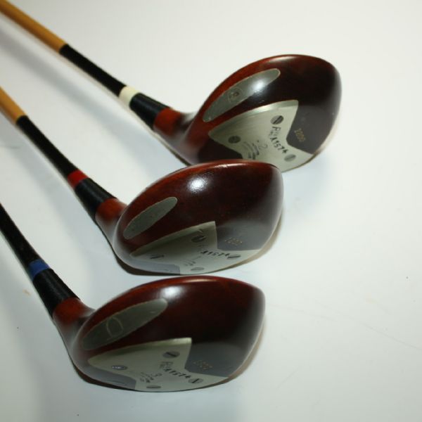 Three Matched Woods - Spalding Fancy Face Flying Crows