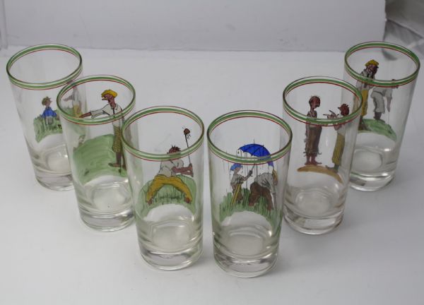 Set of Six 10oz Vintage Highball Glasses - Perfect Condition