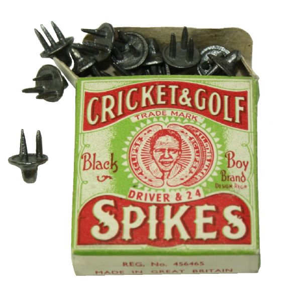Mint Full Box of 1920-1930's Vintage Cricket and Golf Spikes