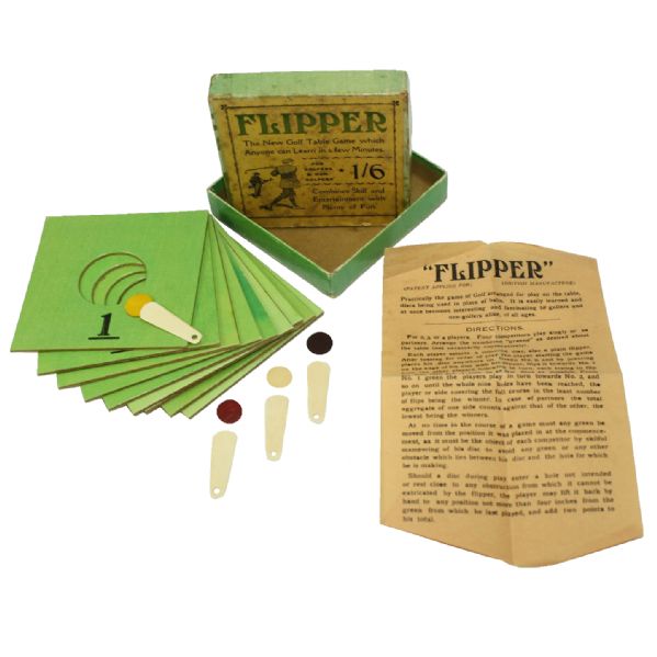 Complete Mint Condition Vintage Golf 'Flipper' Game