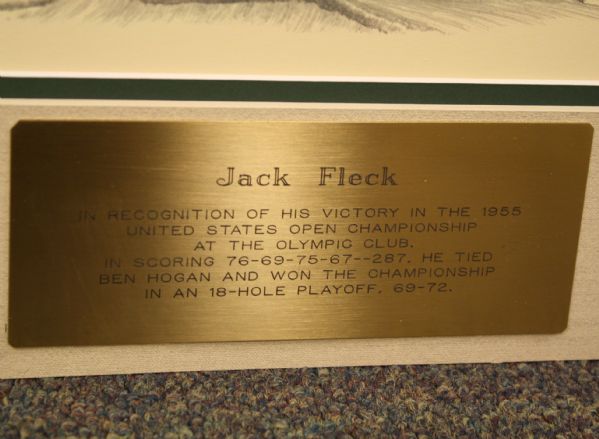 Linda Hartough Signed Limited Olympic Club Print Dedicated to Jack Fleck