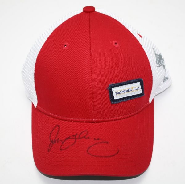 Rory McIlroy Signed 2012 Ryder Cup Red Hat JSA COA