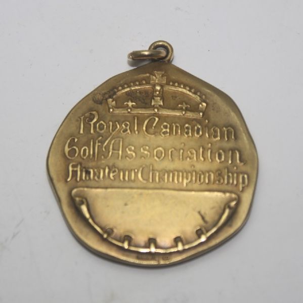 Frank Stranahan 1947 Canadian Amateur Championship Gold Medal
