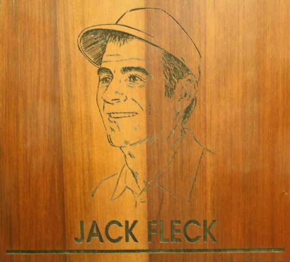 All-World Sports Dedicated Large Wooden Placque - Jack Fleck Honoree