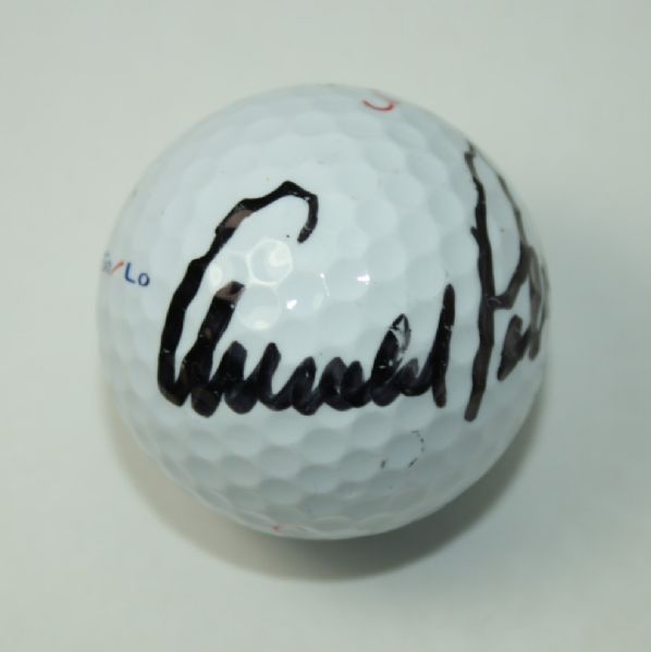 Arnold Palmer Signed Masters Logo Golf Ball JSA COA