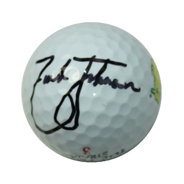 Zach Johnson Signed Masters Logo Golf Ball JSA COA