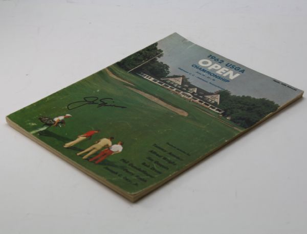Jack Nicklaus Signed 1962 US Open Program - Jack's First Major - Playoff with Palmer