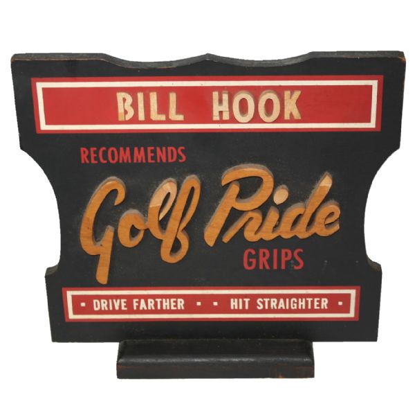 Knipple Studios Bill Hook 'Golf Pride Grips' Wood Advertising Display
