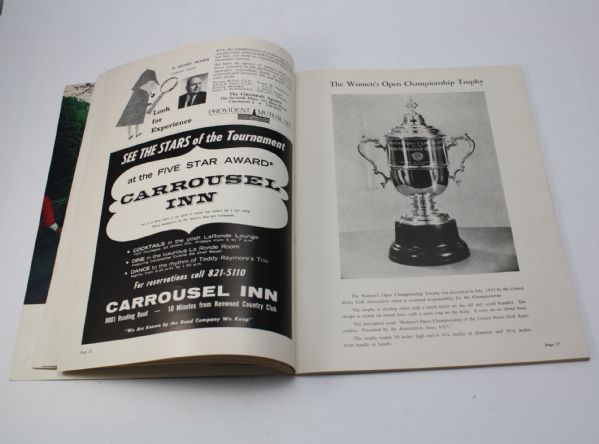 1963 Women's US Open Championship Program with Pairing Sheet