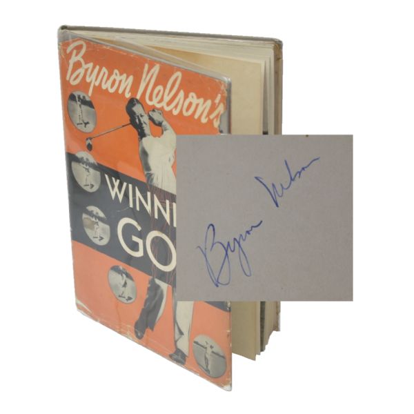 Byron Nelson Signed Book 'Winning Golf' JSA COA