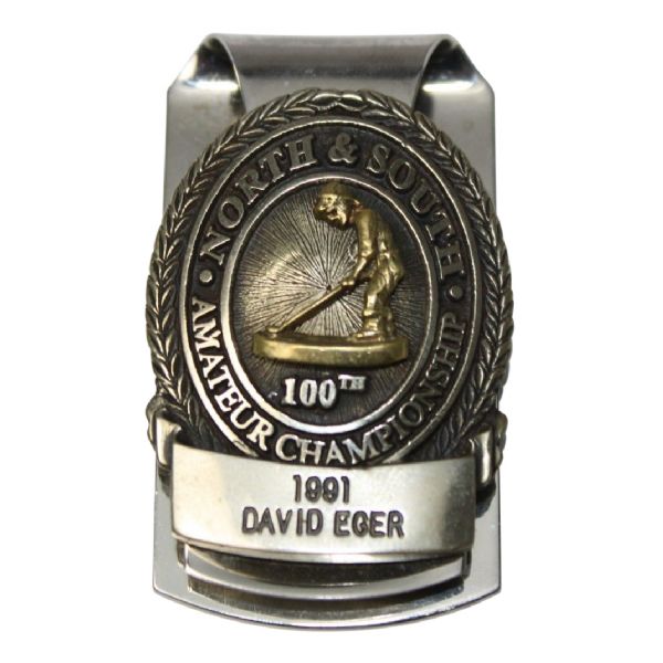 1991 North & South 100th Amateur Championship PAST CHAMPION Money Clip - David Eger