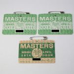 Lot of Three Masters Badges - 1974 and 1978(x2)