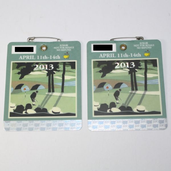 Lot of Two 2013 Masters Badges