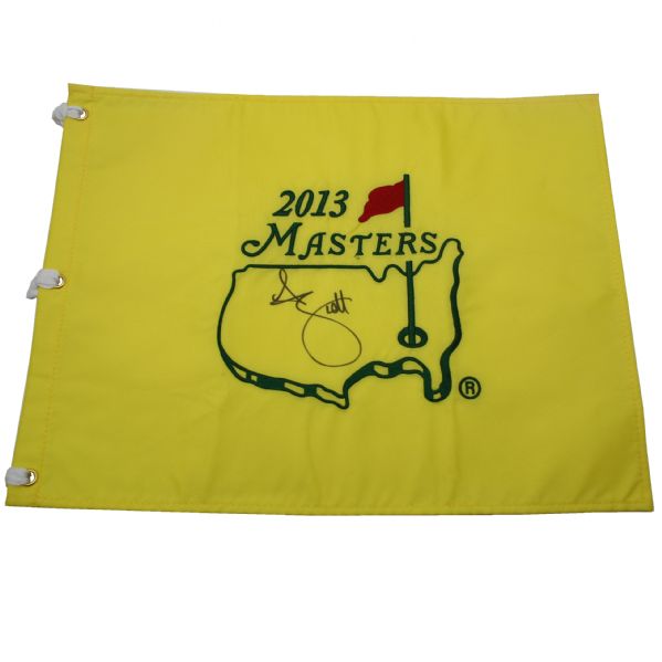 Adam Scott Signed 2013 Masters Embroidered Pin Flag JSA COA