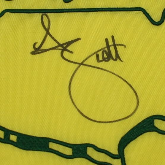 Adam Scott Signed 2013 Masters Embroidered Pin Flag JSA COA