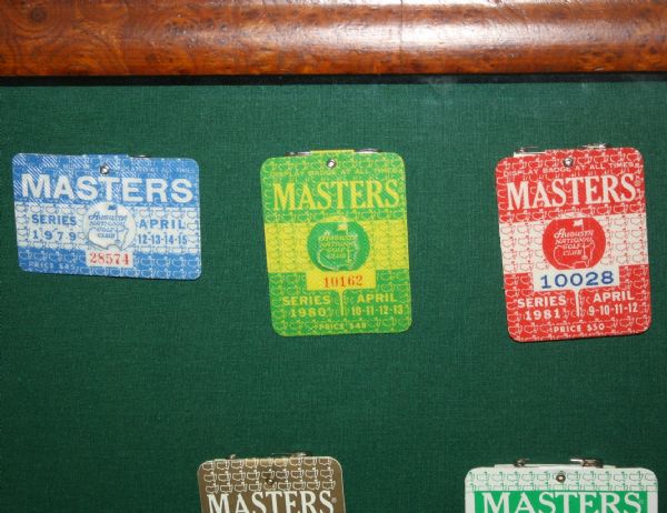 Twenty Year Masters Badge Collection - 1979-1999 - Framed