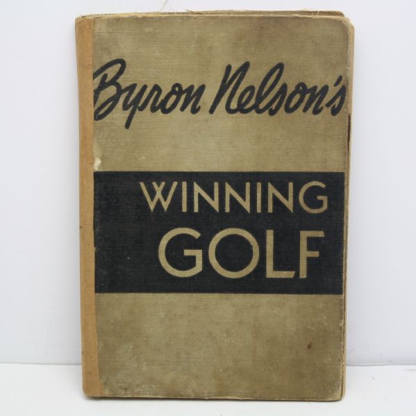Byron Nelson Signed 1946 Book 'Winning Golf' JSA COA